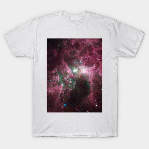 Pink Cosmic Star Galaxy T-Shirt by NewburyBoutique